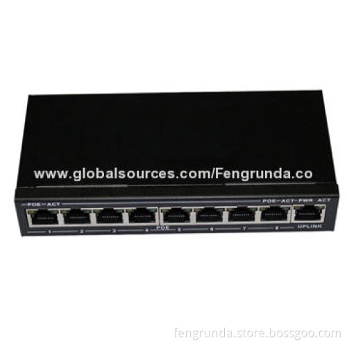 Hot selling 8-channel PoE switch